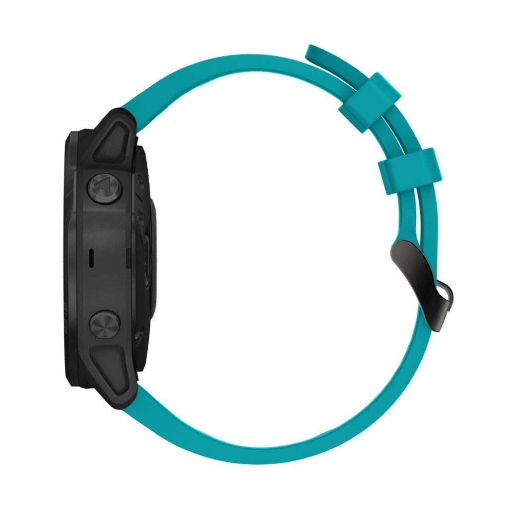 Helt vildt komfortabel Garmin Fenix 6S Silikone Rem - Grøn#serie_9