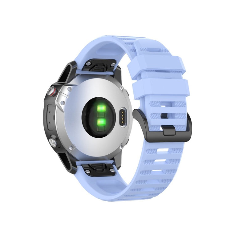 Mega kønt Garmin Fenix 6 Silikone Rem - Blå#serie_7