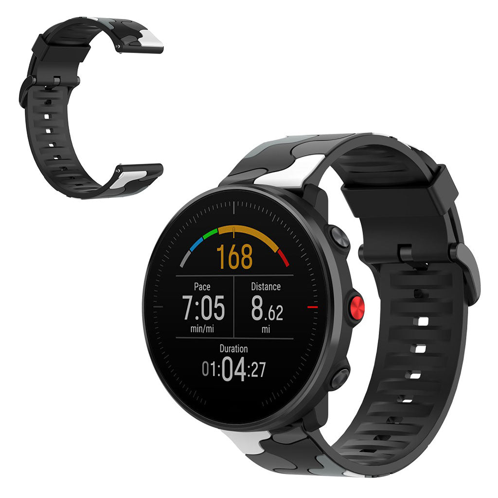 Mega kรธnt Polar Grit X / Polar Vantage M Silikone Rem - Sรธlv#serie_1