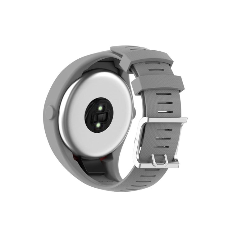 Rigtigt slidstærk Polar M200 Silikone Rem - Sølv#serie_3