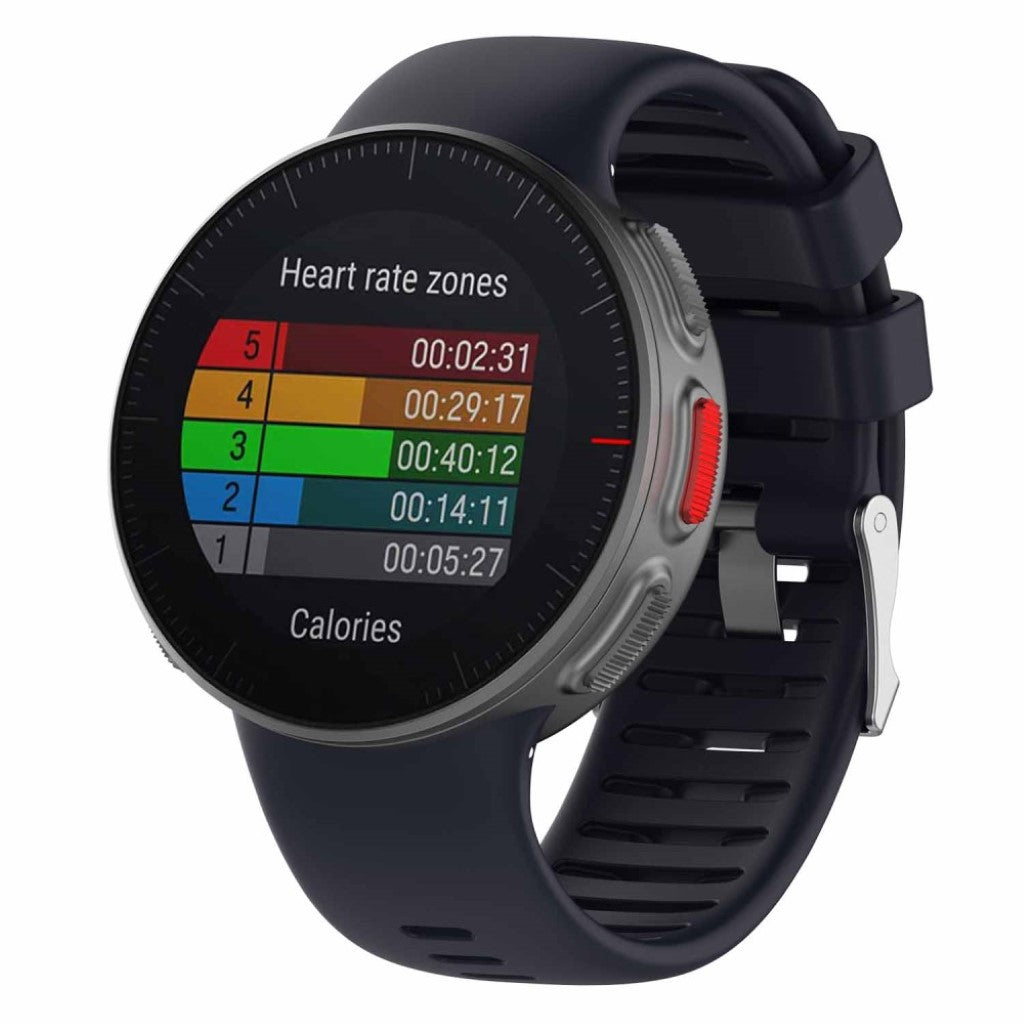 Helt vildt sejt Polar Vantage V Silikone Rem - Blå#serie_6