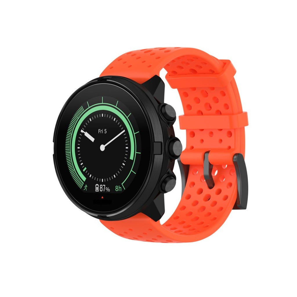 Fremragende Universal Suunto Silikone Rem - Orange#serie_3