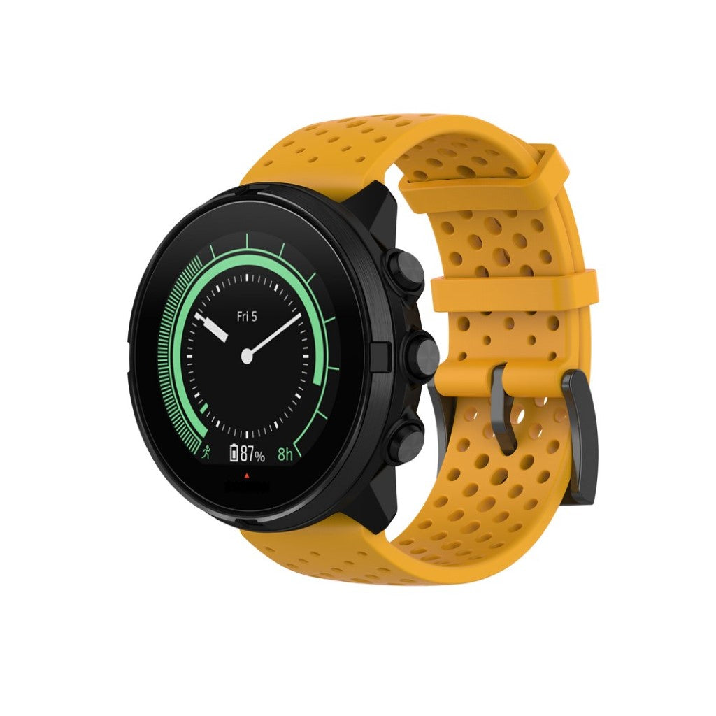 Fremragende Universal Suunto Silikone Rem - Gul#serie_5