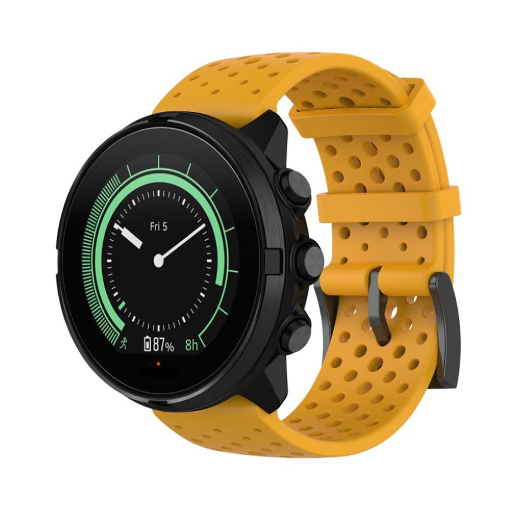Fremragende Universal Suunto Silikone Rem - Gul#serie_5
