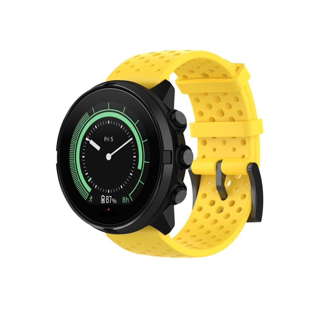 Fremragende Universal Suunto Silikone Rem - Gul#serie_6