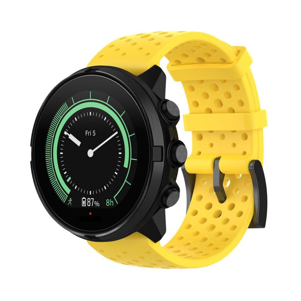 Fremragende Universal Suunto Silikone Rem - Gul#serie_6