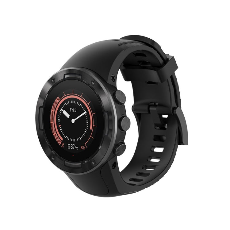Vildt cool Suunto 5 Silikone Rem - Sort#serie_1