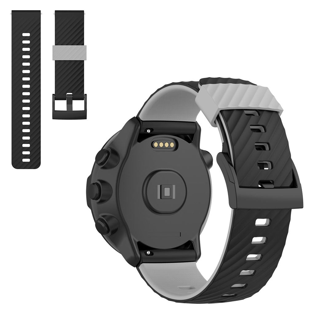 Klassisk Universal Suunto Silikone Rem - Sรธlv#serie_1