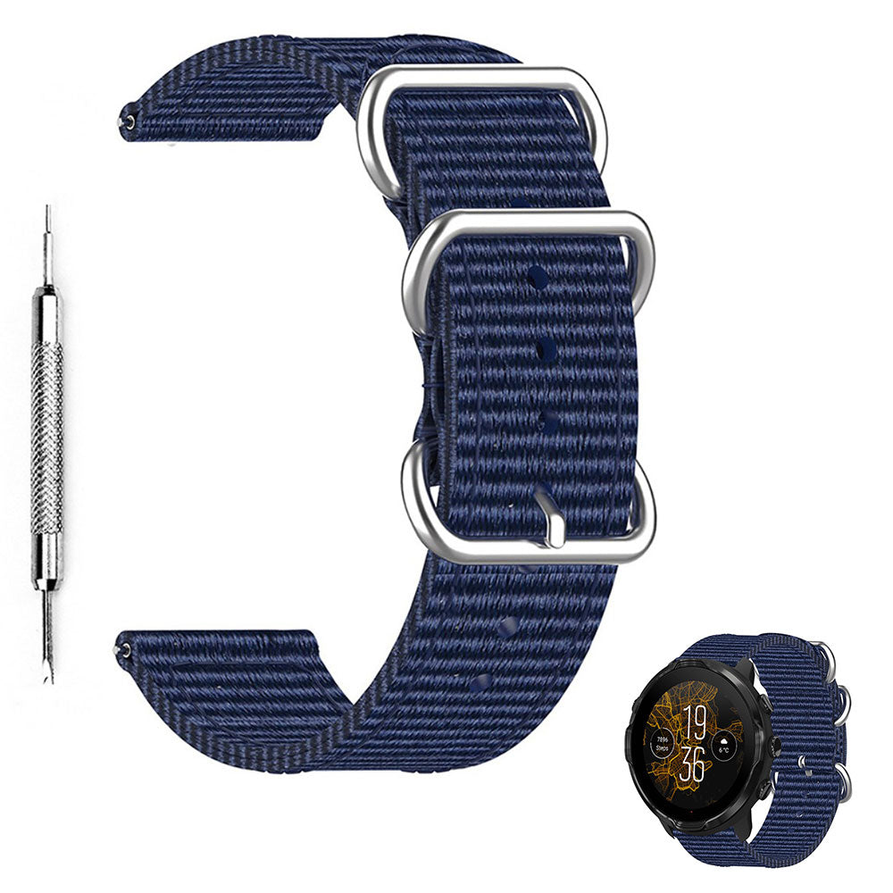 Helt vildt fint Universal Suunto Nylon Rem - Blรฅ#serie_1