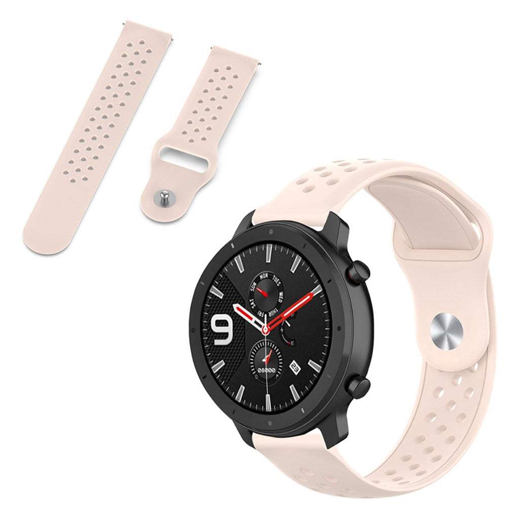 Mega flot Amazfit GTR 47mm / Amazfit Pace Silikone Rem - Pink#serie_7
