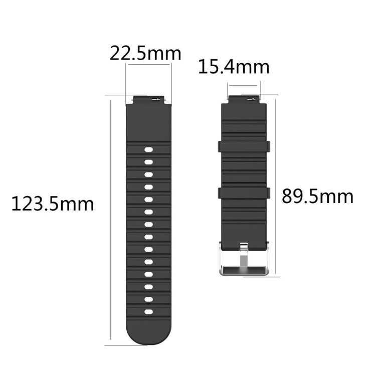 Mega fantastisk Amazfit Smartwatch 2 Silikone Rem - Sort#serie_1