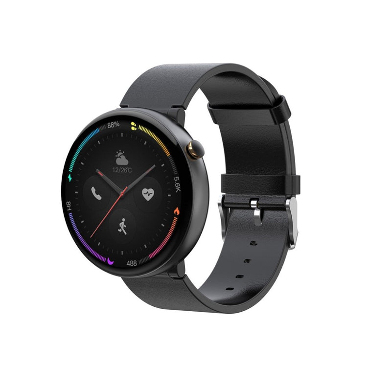 Super fed Amazfit Smartwatch 2 Ægte læder Rem - Sort#serie_1