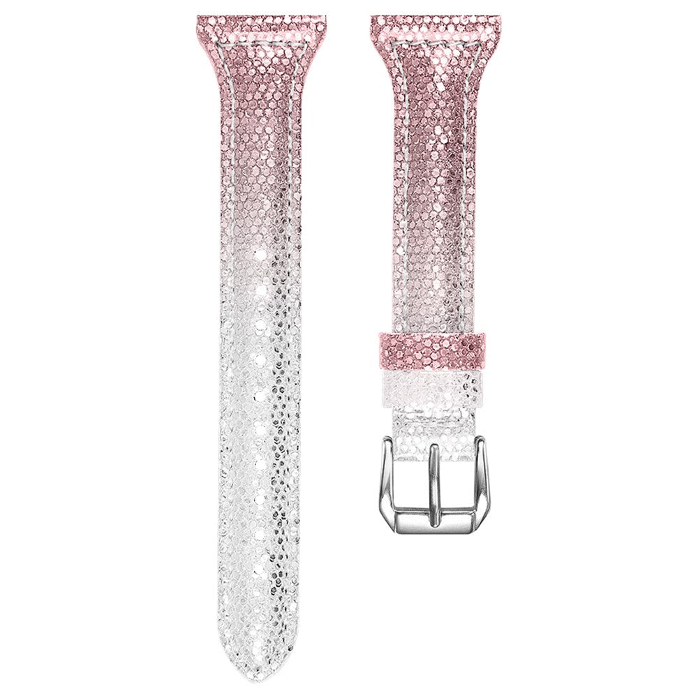 Vildt pรฆnt Amazfit GTR 47mm / Amazfit Pace รgte lรฆder Rem - Pink#serie_1