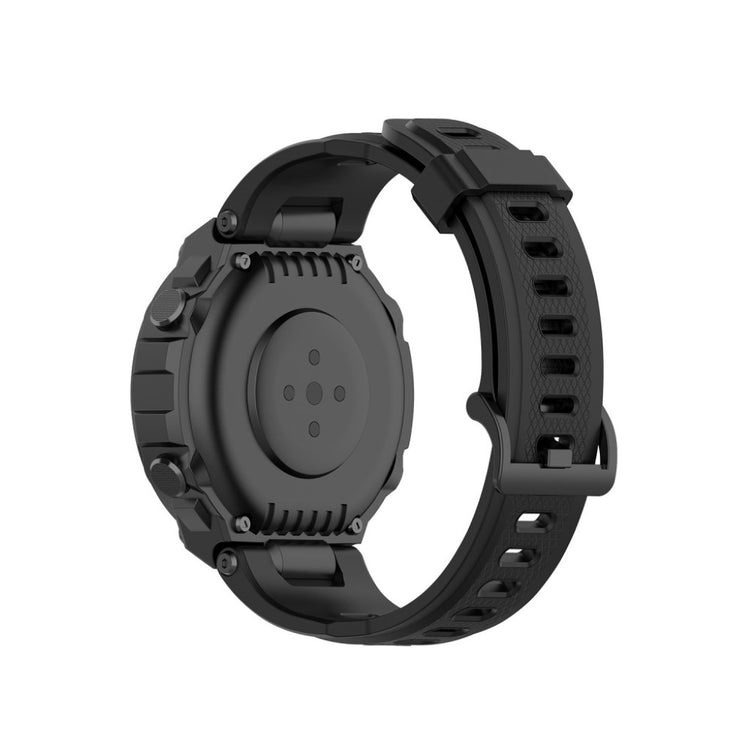 Meget komfortabel Amazfit T-Rex Silikone Rem - Sort#serie_1