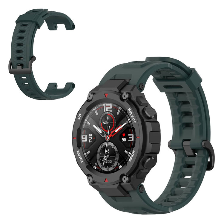 Meget komfortabel Amazfit T-Rex Silikone Rem - Grøn#serie_3