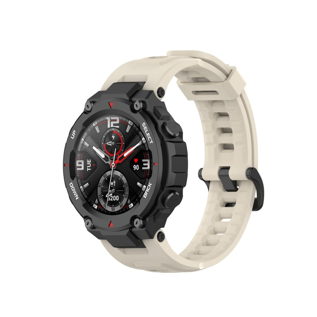 Meget komfortabel Amazfit T-Rex Silikone Rem - Beige#serie_5