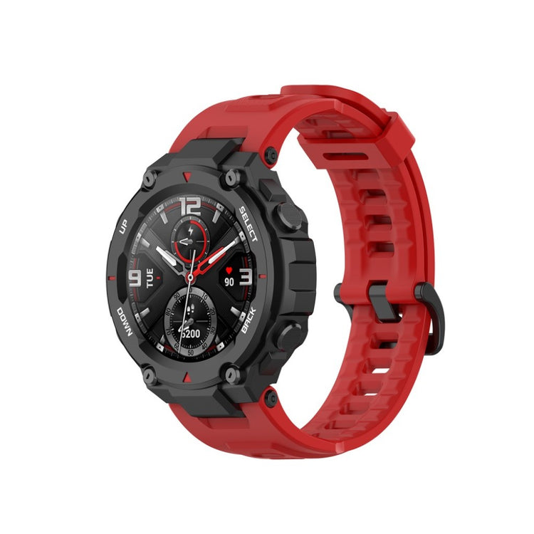 Meget komfortabel Amazfit T-Rex Silikone Rem - Rød#serie_6
