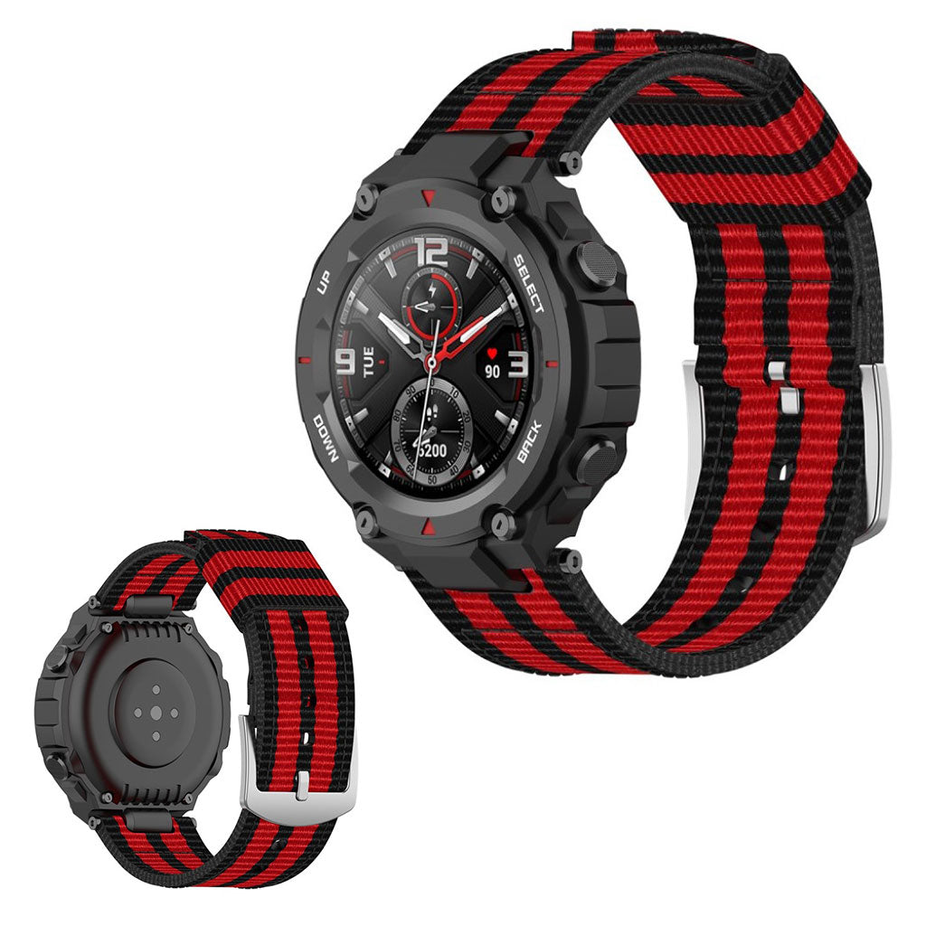 Kรธnt Amazfit T-Rex Nylon Rem - Rรธd#serie_1