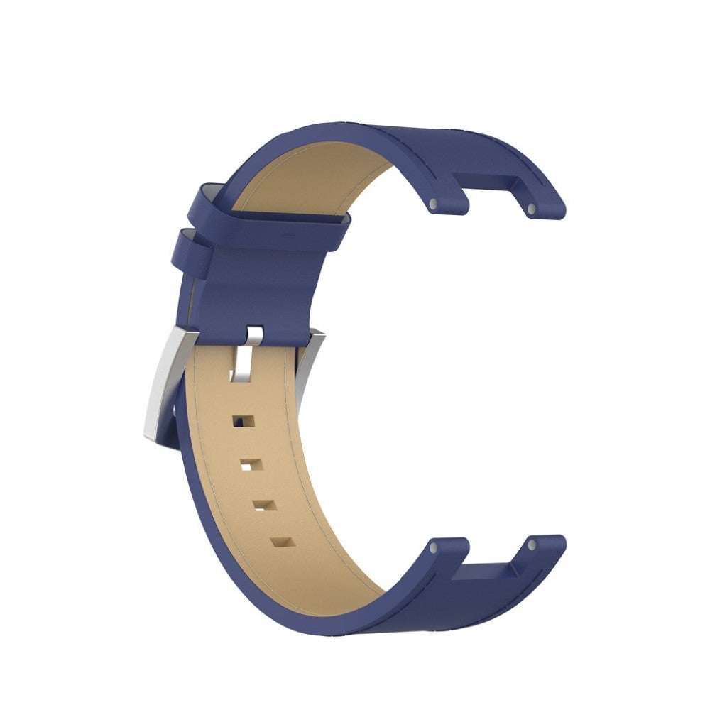 Udsøgt Amazfit T-Rex Ægte læder Rem - Blå#serie_4