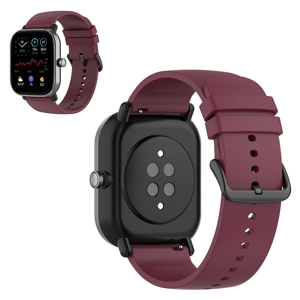Alle tiders Universal Amazfit Silikone Rem - Rรธd#serie_1