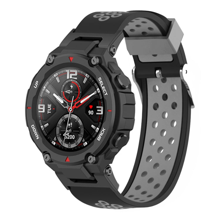 Super kønt Amazfit T-Rex Pro / Amazfit Ares Silikone Urrem - Sort#serie_2