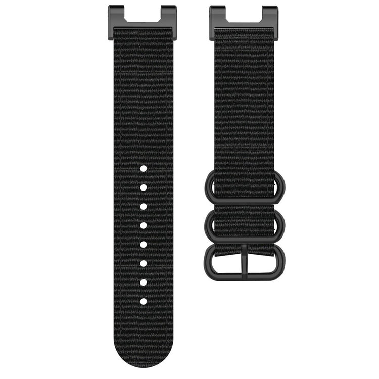 Super kønt Amazfit T-Rex Pro / Amazfit Ares Nylon Rem - Sort#serie_3