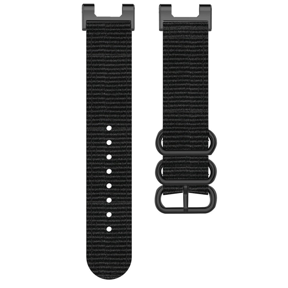 Super kønt Amazfit T-Rex Pro / Amazfit Ares Nylon Rem - Sort#serie_3