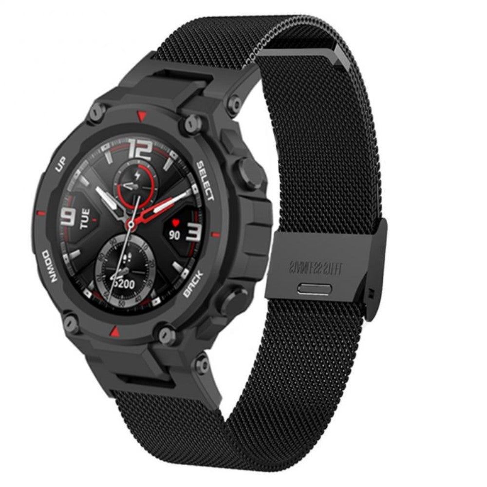 Pรฆnt Amazfit T-Rex Pro / Amazfit Ares Metal Rem - Sort#serie_1