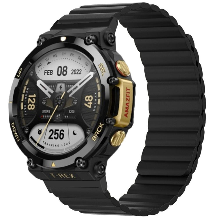 Mega smuk Amazfit T-Rex 2 Silikone Urrem - Sort#serie_1