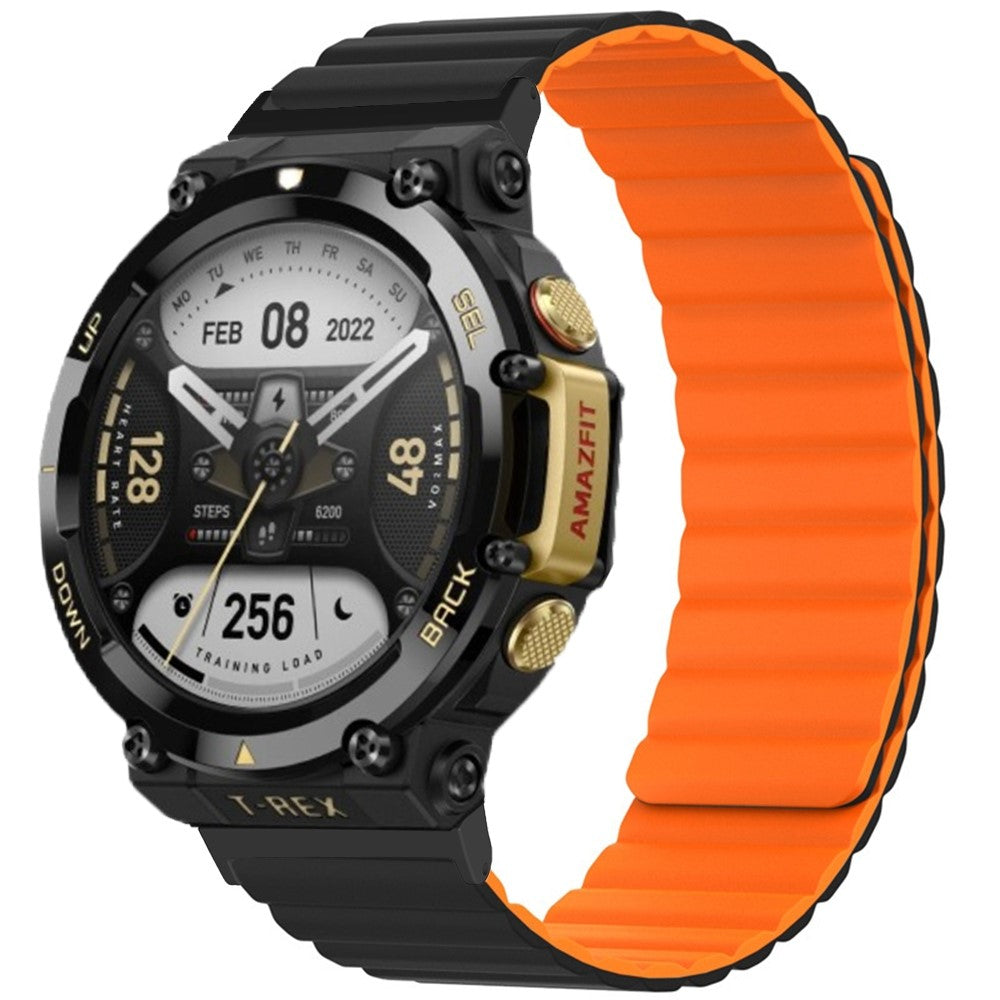 Mega smuk Amazfit T-Rex 2 Silikone Urrem - Orange#serie_2