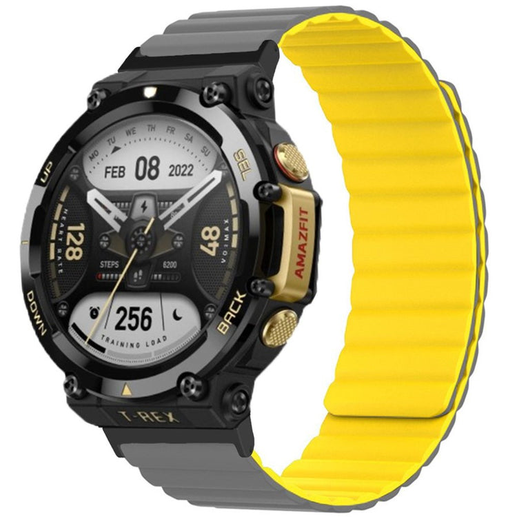 Mega smuk Amazfit T-Rex 2 Silikone Urrem - Gul#serie_4