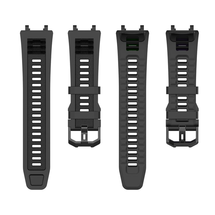 Rigtigt skøn Amazfit T-Rex 2 Silikone Urrem - Sort#serie_1