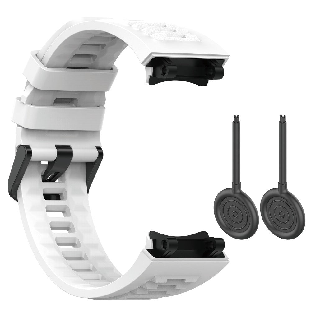 Rigtigt skøn Amazfit T-Rex 2 Silikone Urrem - Hvid#serie_2