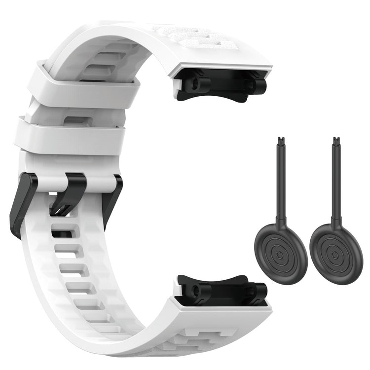 Rigtigt skøn Amazfit T-Rex 2 Silikone Urrem - Hvid#serie_2