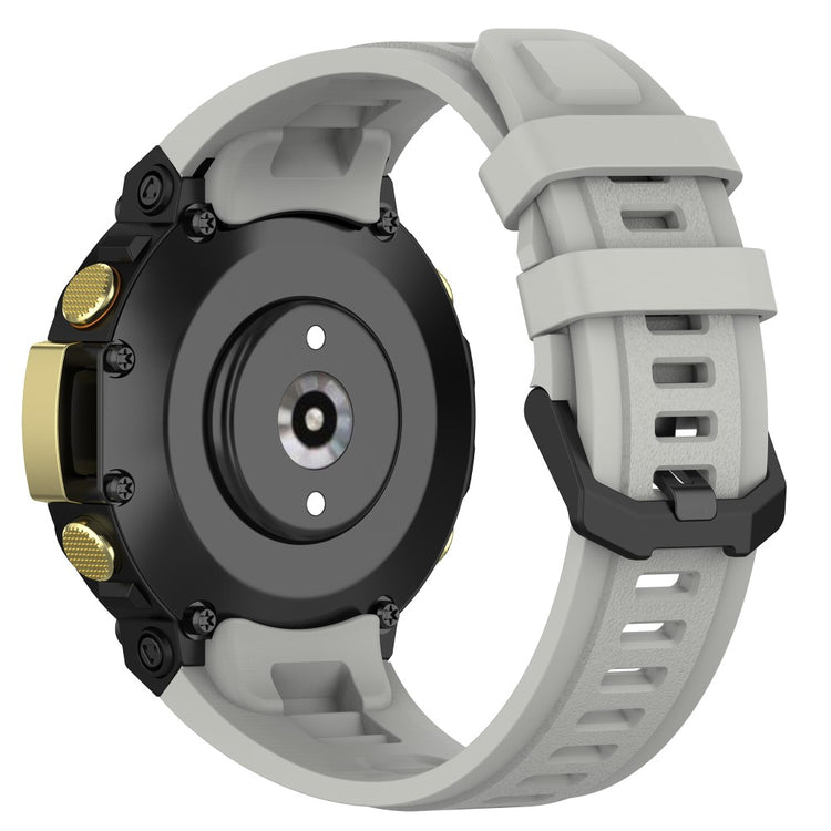 Rigtigt skøn Amazfit T-Rex 2 Silikone Urrem - Sølv#serie_5