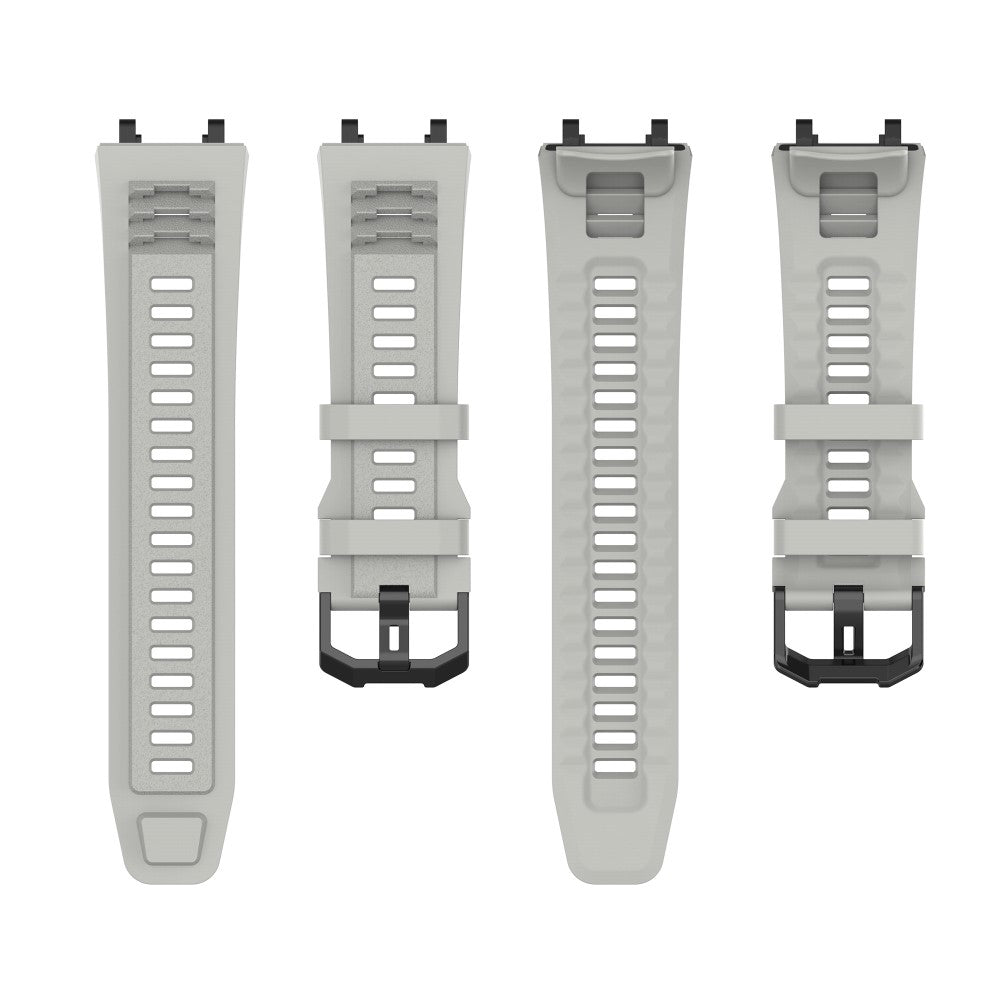 Rigtigt skøn Amazfit T-Rex 2 Silikone Urrem - Sølv#serie_5