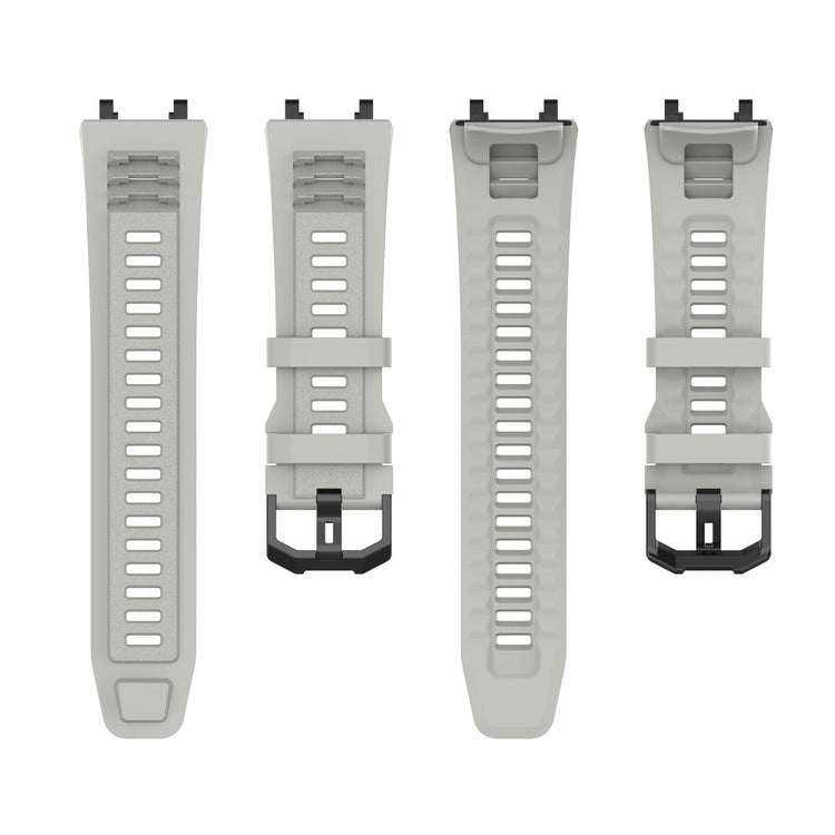 Rigtigt skøn Amazfit T-Rex 2 Silikone Urrem - Sølv#serie_5