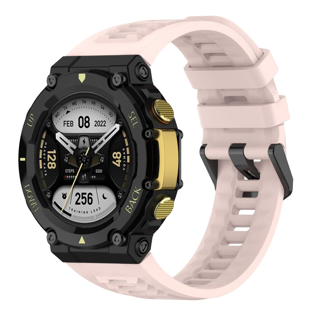 Rigtigt skøn Amazfit T-Rex 2 Silikone Urrem - Pink#serie_6