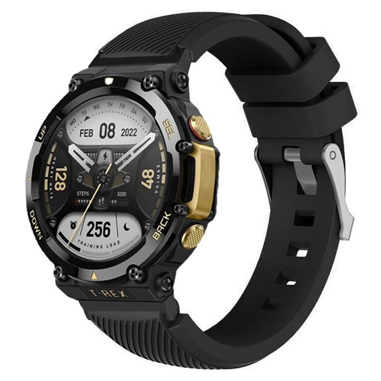 Supercool Amazfit T-Rex 2 Silikone Urrem - Sort#serie_1