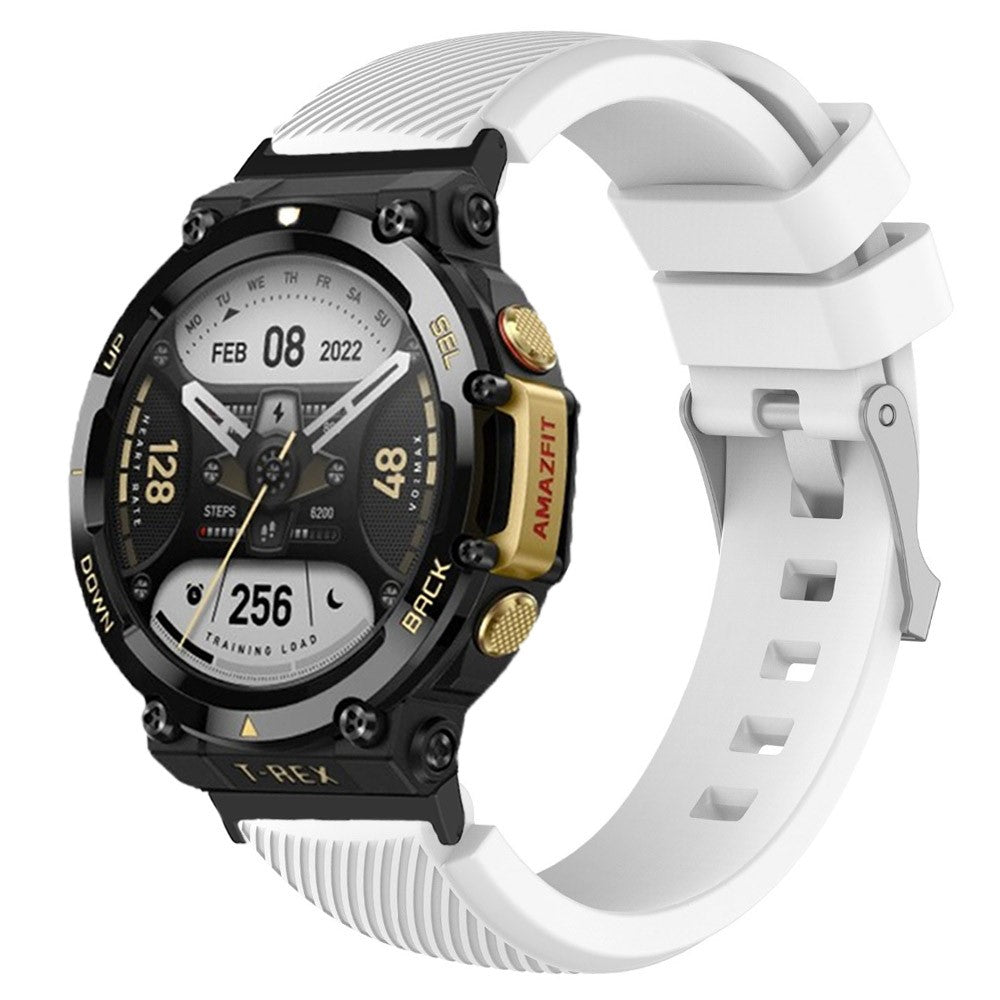 Supercool Amazfit T-Rex 2 Silikone Urrem - Hvid#serie_2