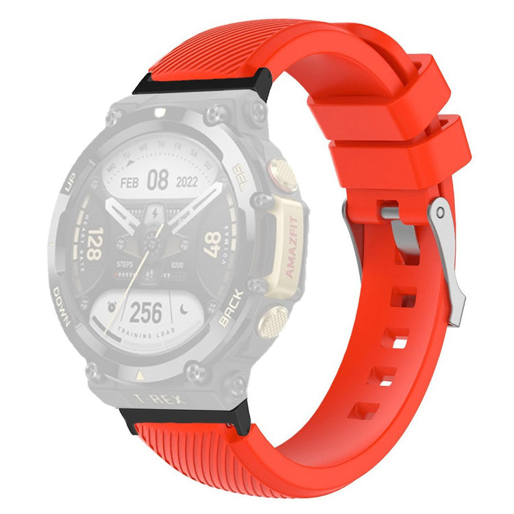 Supercool Amazfit T-Rex 2 Silikone Urrem - Rød#serie_4