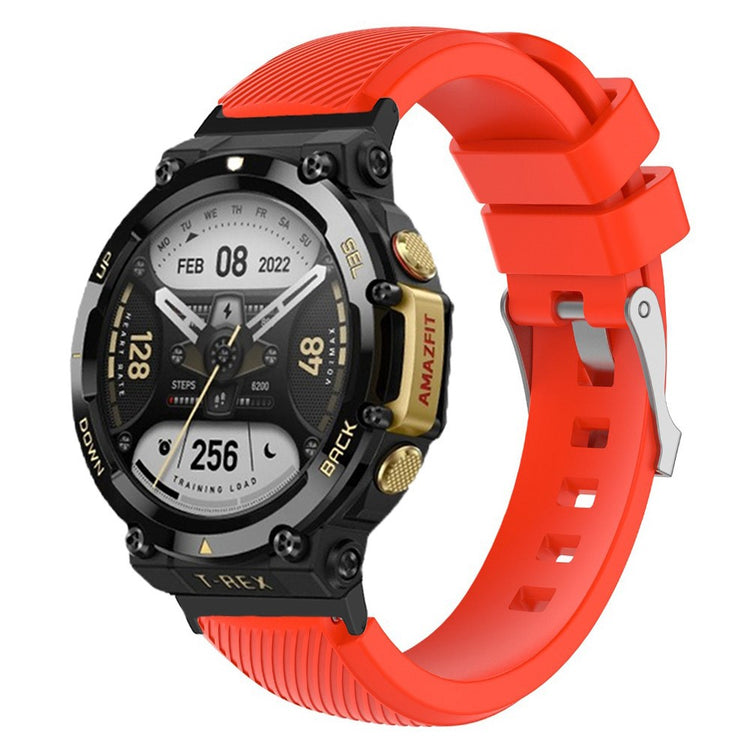 Supercool Amazfit T-Rex 2 Silikone Urrem - Rød#serie_4