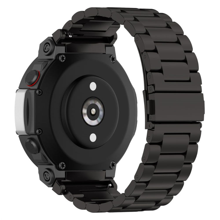 Rigtigt holdbart Amazfit T-Rex 2 Metal Urrem - Sort#serie_1