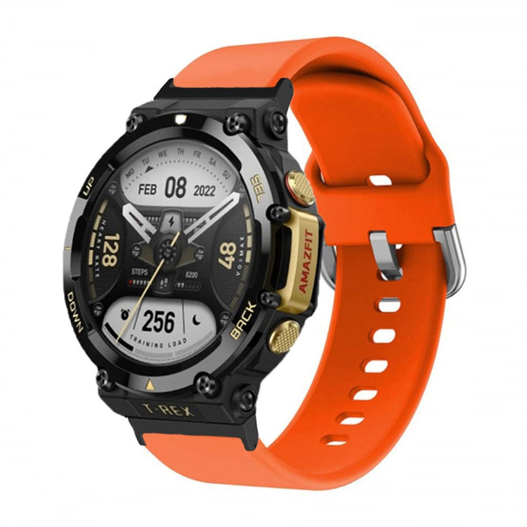 Rigtigt fint Amazfit T-Rex 2 Silikone Urrem - Orange#serie_2