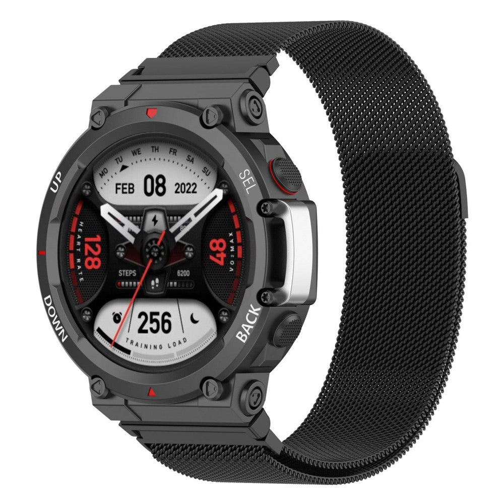 Super sejt Amazfit T-Rex 2 Metal Urrem - Sort#serie_1