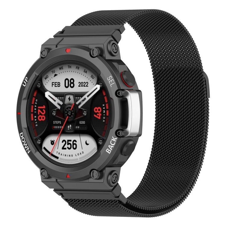Super sejt Amazfit T-Rex 2 Metal Urrem - Sort#serie_1