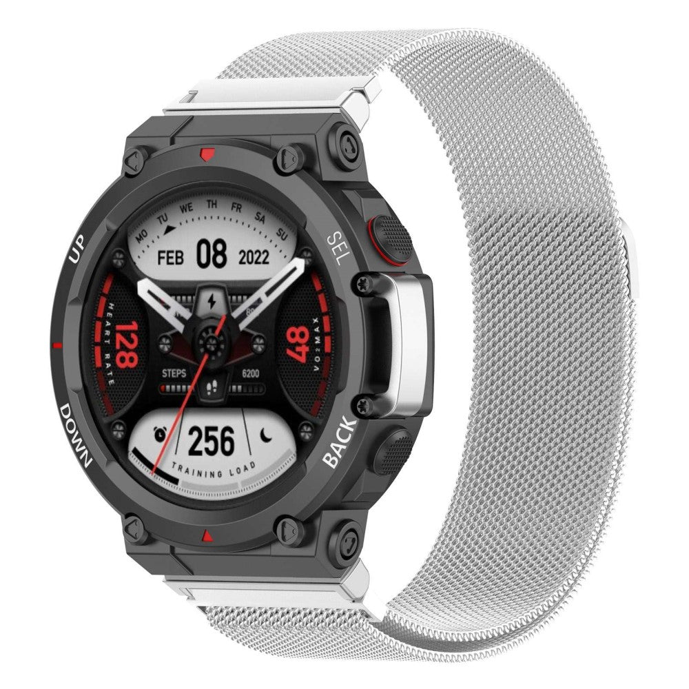Super sejt Amazfit T-Rex 2 Metal Urrem - Sølv#serie_2