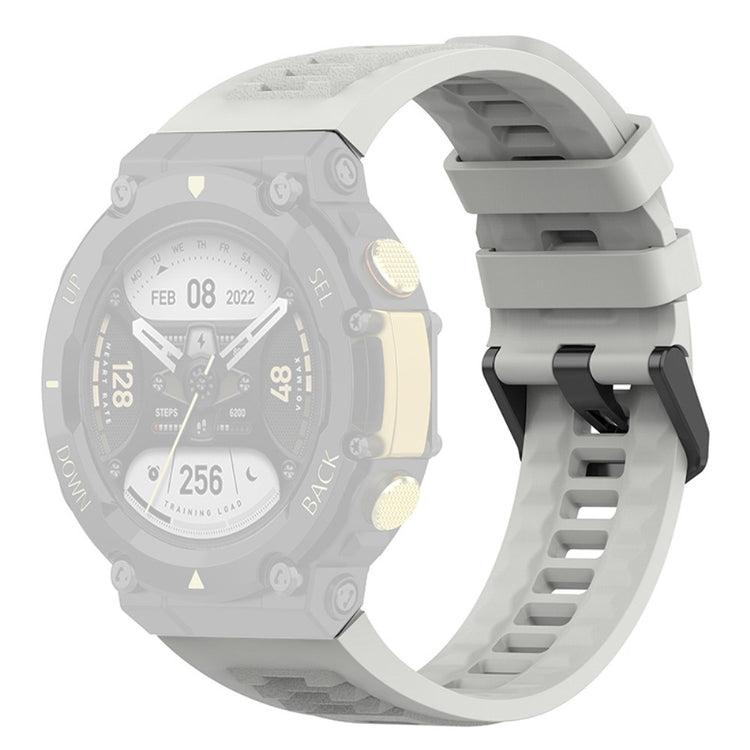 Mega nydelig Amazfit T-Rex 2 Silikone Rem - Sølv#serie_1