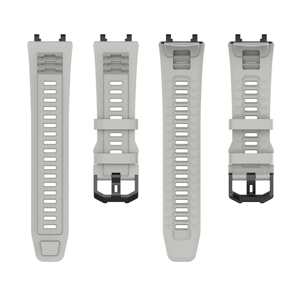 Mega nydelig Amazfit T-Rex 2 Silikone Rem - Sølv#serie_1