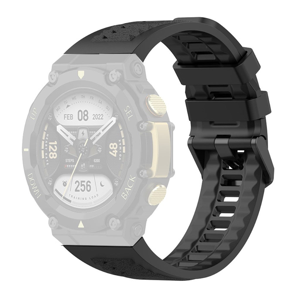 Mega nydelig Amazfit T-Rex 2 Silikone Rem - Sort#serie_6